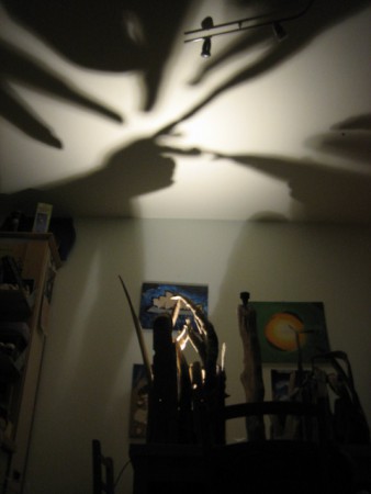 Treibgut für die Ecke Schatten nach oben